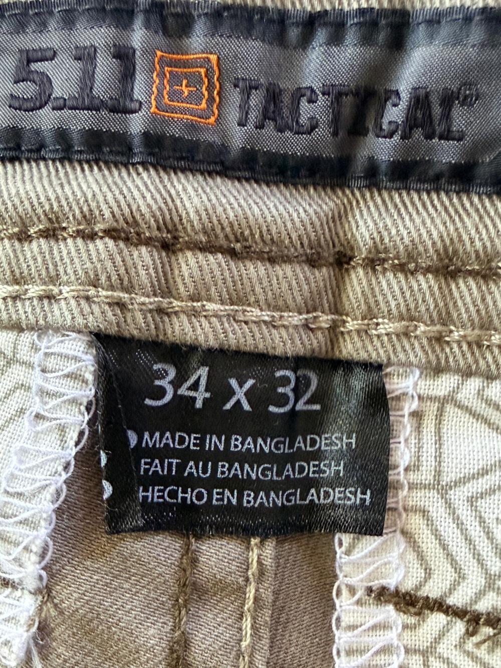 5.11 Tactical Defender-Flex Slim Pants 74464 in Stone Size 34X32 NWT - Picture 3 of 9